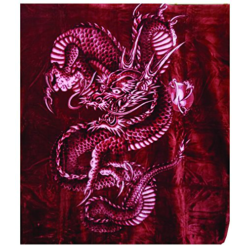 Solaron Super High Quality Thick Mink DRAGON Blanket